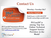 Norton Antivirus Help & Support - PCCare247