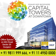 Emaar MGF Downtown +91 9811 999 666 Capital Tower sector 26 Gurgaon