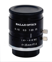 25 mm machine vision lenses (BMT-1425D) balaji optics in india