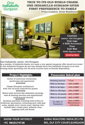 Get maximum Discount on first Rate@ One IndiaBulls Gurgaon