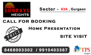 Sunrays Affordable Housing Sector 63a Gurgaon @ 8468003302