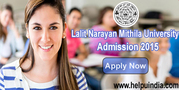 Lalit Narayan Mithila University Admission 2015