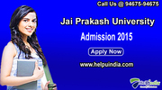 Jai Prakash University Admission 2015 