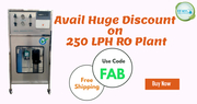 Free Shipping on 250 LPH RO Plant buy now from Pearl Water