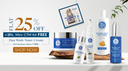 Get Flat 25% Off + 3 Pc Face Wash,  Toner and Cream - The Moms Co.