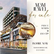 Premium Retail Shops for Sale at M3M Jewel,  MG Road,  Gurgaon