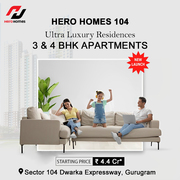 Hero Homes Sector 104,  Gurugram @9910323521